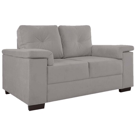 SILLÓN 2 CUERPOS TELA GRIS LUARES