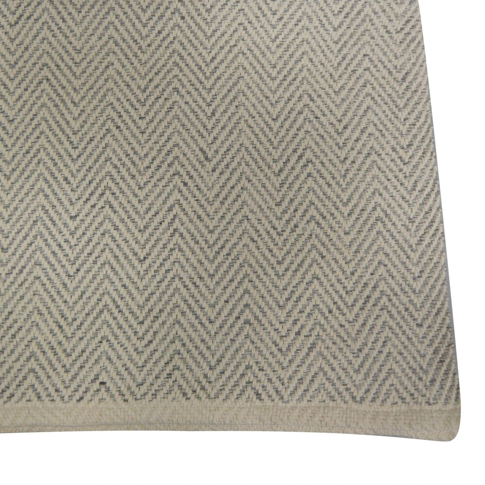 Alfombra Algodón - 70x150 - Zig Zag Gris