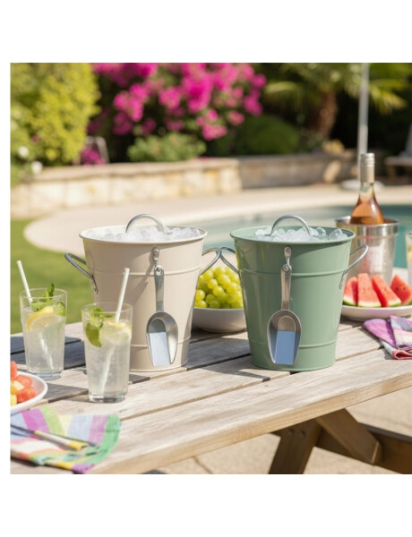 HIELERA CON PALA 19.5x16x20.5CM NATURAL HIELERA CON PALA 19.5x16x20.5CM NATURAL