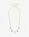 Collares Cortos Cubic zirconia Collar Corto Multicharms De La Línea Delicates. - Dorado