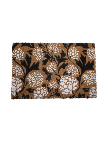 FELPUDO COCO 40x60CM H1.5CM FLORES BLANCAS FELPUDO COCO 40x60CM H1.5CM FLORES BLANCAS