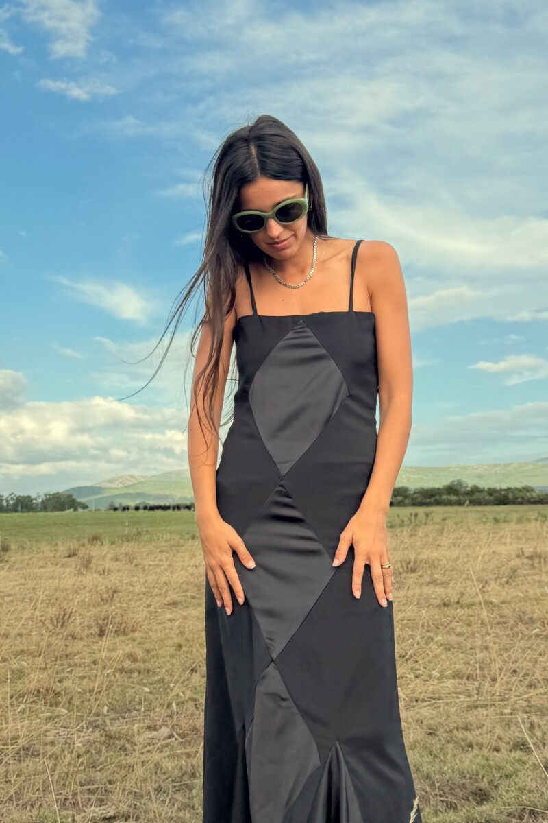 Mermaid Rombo Dress Negro