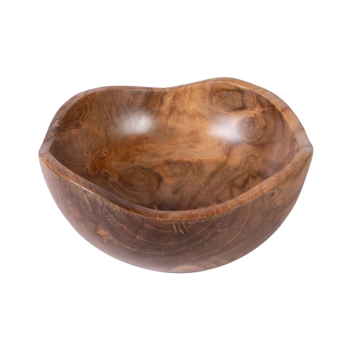 BOWL DECORATIVO - MADERA NATURAL-BEIGE BOLD 