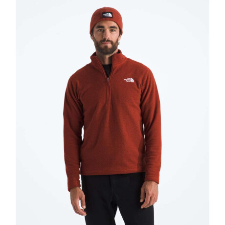 Buzo Polar Textured cierre de 1/4 hombre Iron Clay Heather