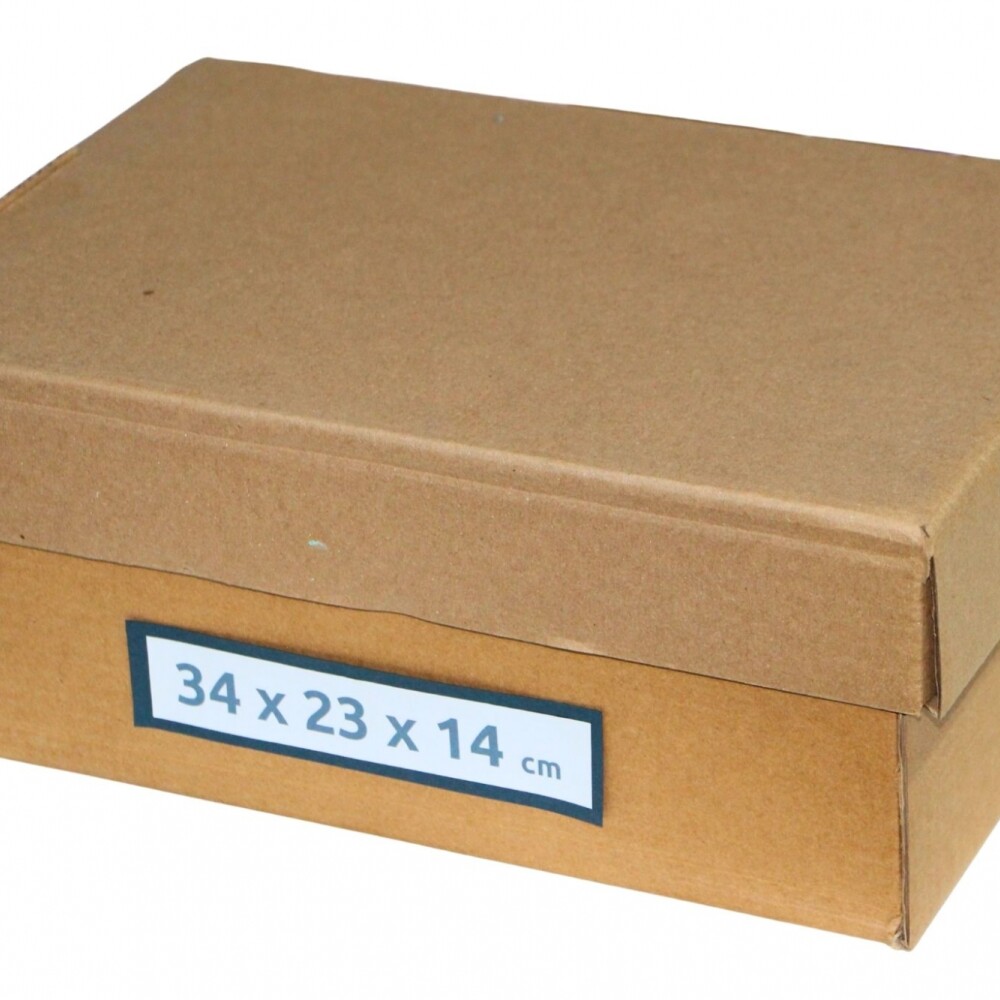 CAJA DE CARTON MARRON MEDIDAS 34 X 23 X 14 CMS CAJA DE CARTON MARRON MEDIDAS 34 X 23 X 14 CMS