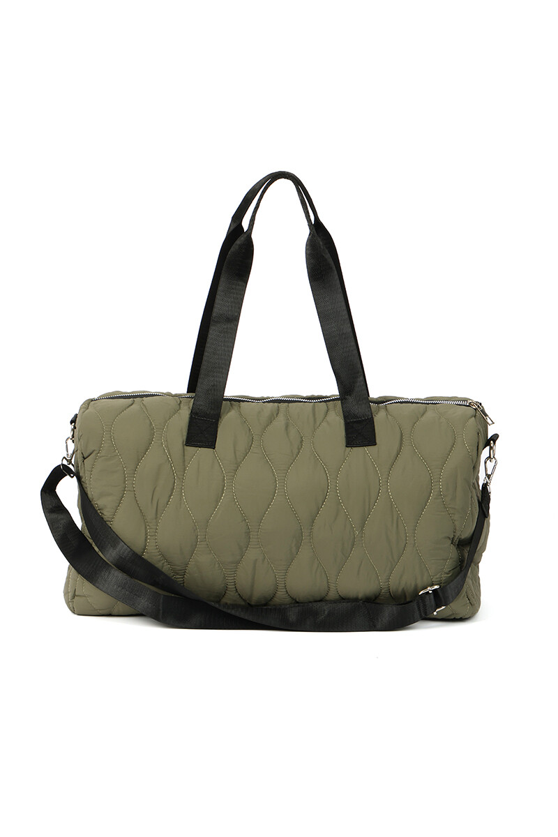 Bolso deportivo capitoneado Verde
