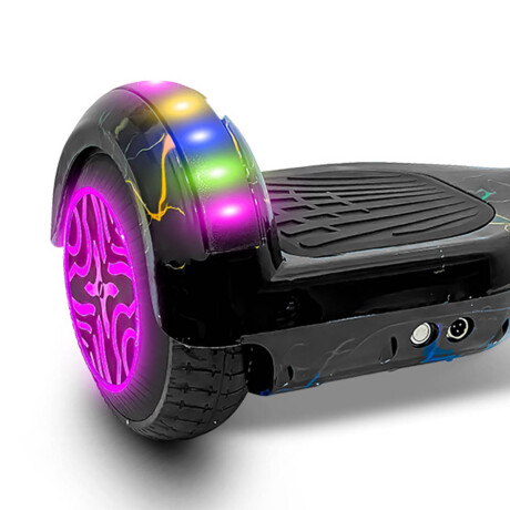 Skate Hoverboard Eléctrico 6.5 Bluetooth Luces Led N1 Negro