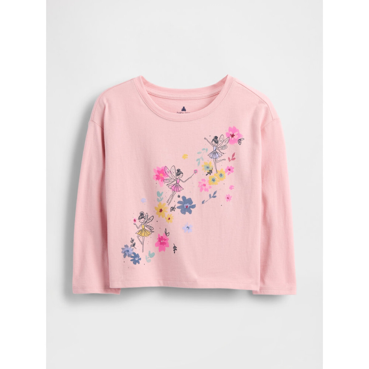 SEPT BF LS GRAPHIC TEE - PURE PINK 