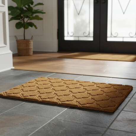 Alfombra Puerta Entrada Felpudo Coco Goma 40X60 Entramados