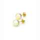 9 mm Caravanas Oro 18 K Y Perlas De Cultivo De 9 Mm 9 mm Caravanas Oro 18 K Y Perlas De Cultivo De 9 Mm