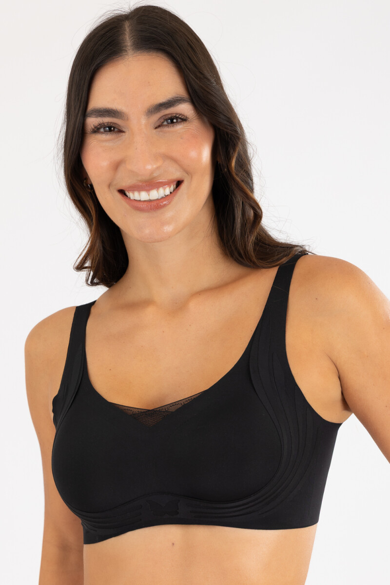 Top sin costura 4819 - Negro 