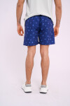 Short de baño estampado Azul