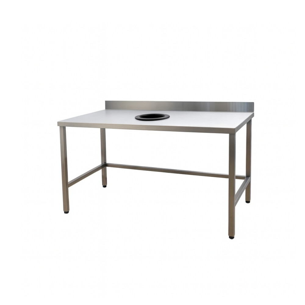 Mesada de Trabajo para Desechos 140 cm Acero Inoxidable Mesada de Trabajo para Desechos 140 cm Acero Inoxidable