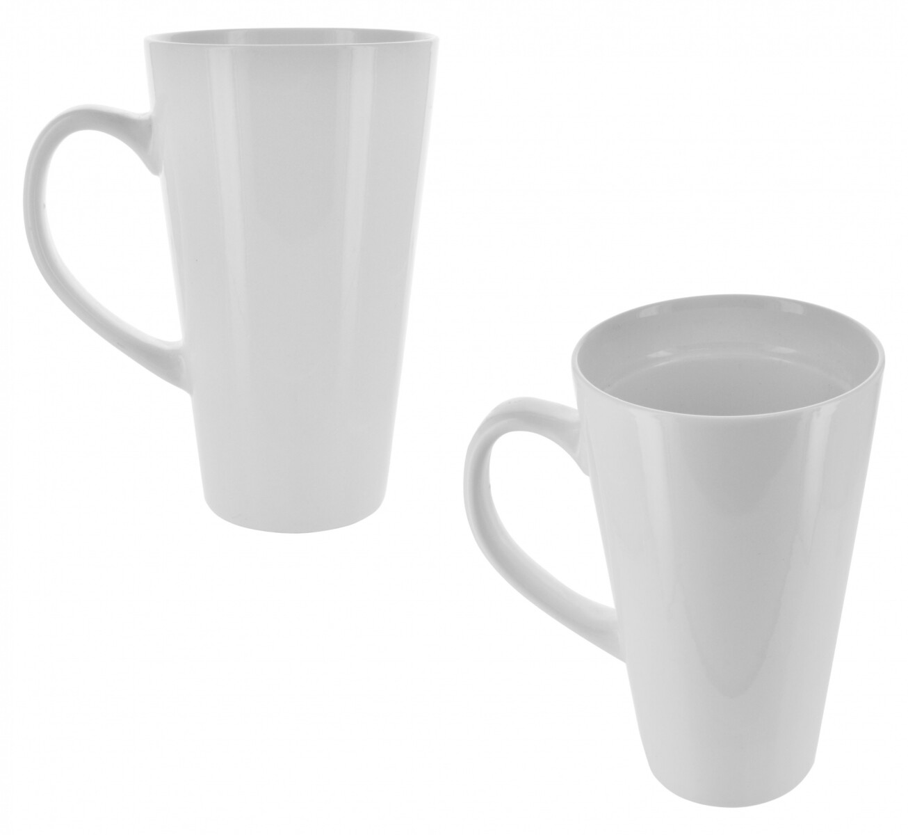 JARRA DESAYUNO CERAMICA BLANCA LISA 9X15CM 450ML 20713 Q48 M1 