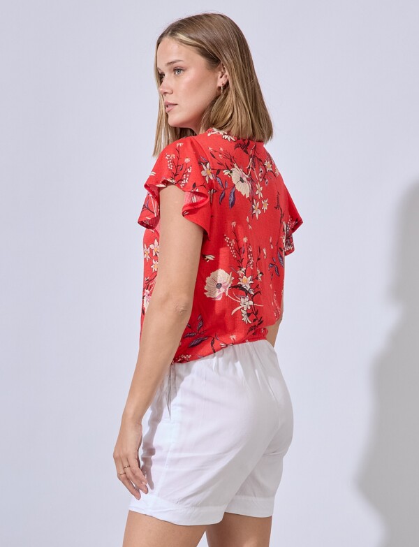 Blusa Flores ROJO/MULTI