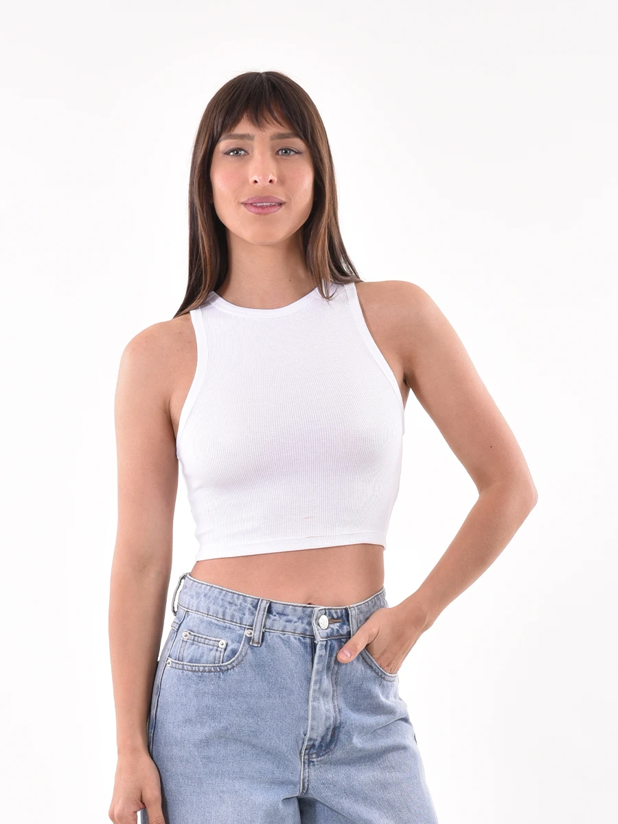 MUSCULOSA BASICA NEREA - BLANCO 