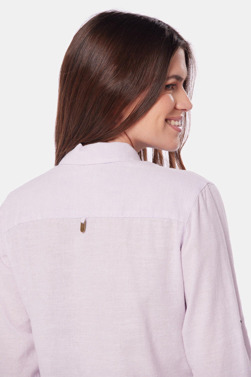 CAMISA DE LINO Lila