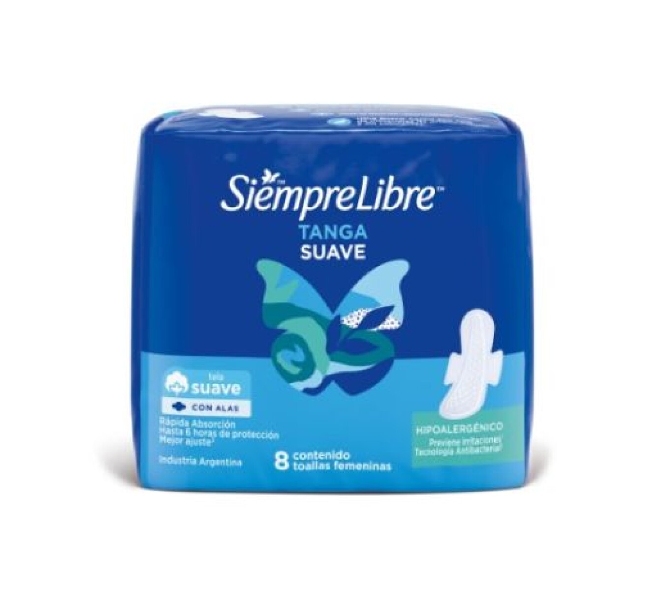 Siempre Libre Toallas Tanga Suave 8 Unidades | Protección Discreta y Confort