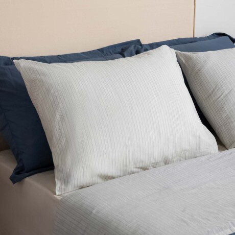 JGO SÁBANAS STRIPE, 2 PLAZAS ALGODON 180H GARMENT WASHED