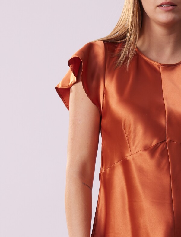Blusa Satén TERRACOTA