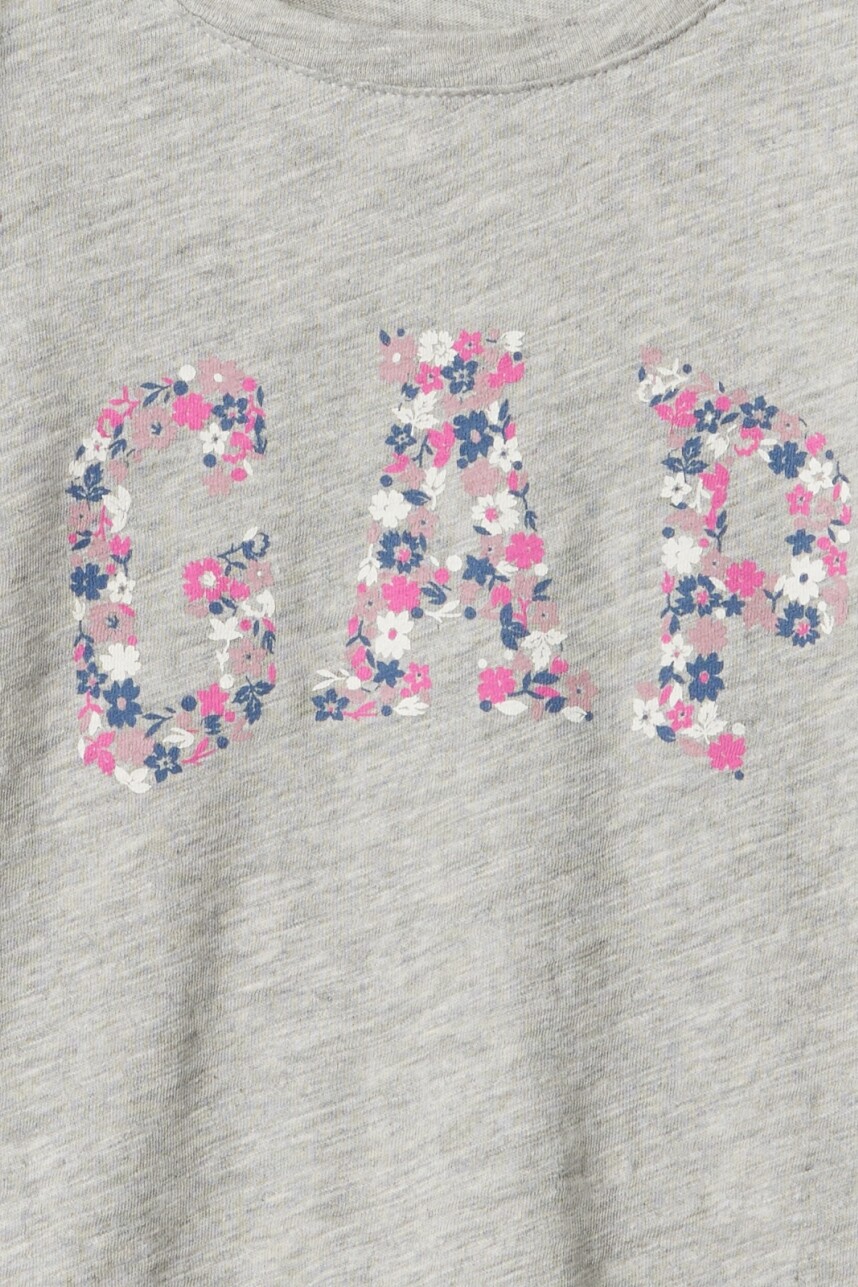 Remera Logo Gap Manga Larga Toddler Niña B08