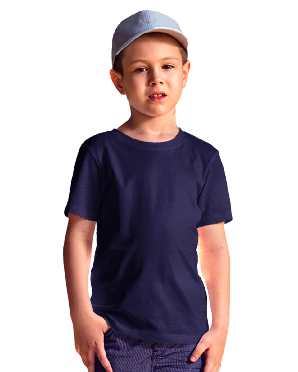 Camiseta a la base dry fit de niño - Azul Marino 