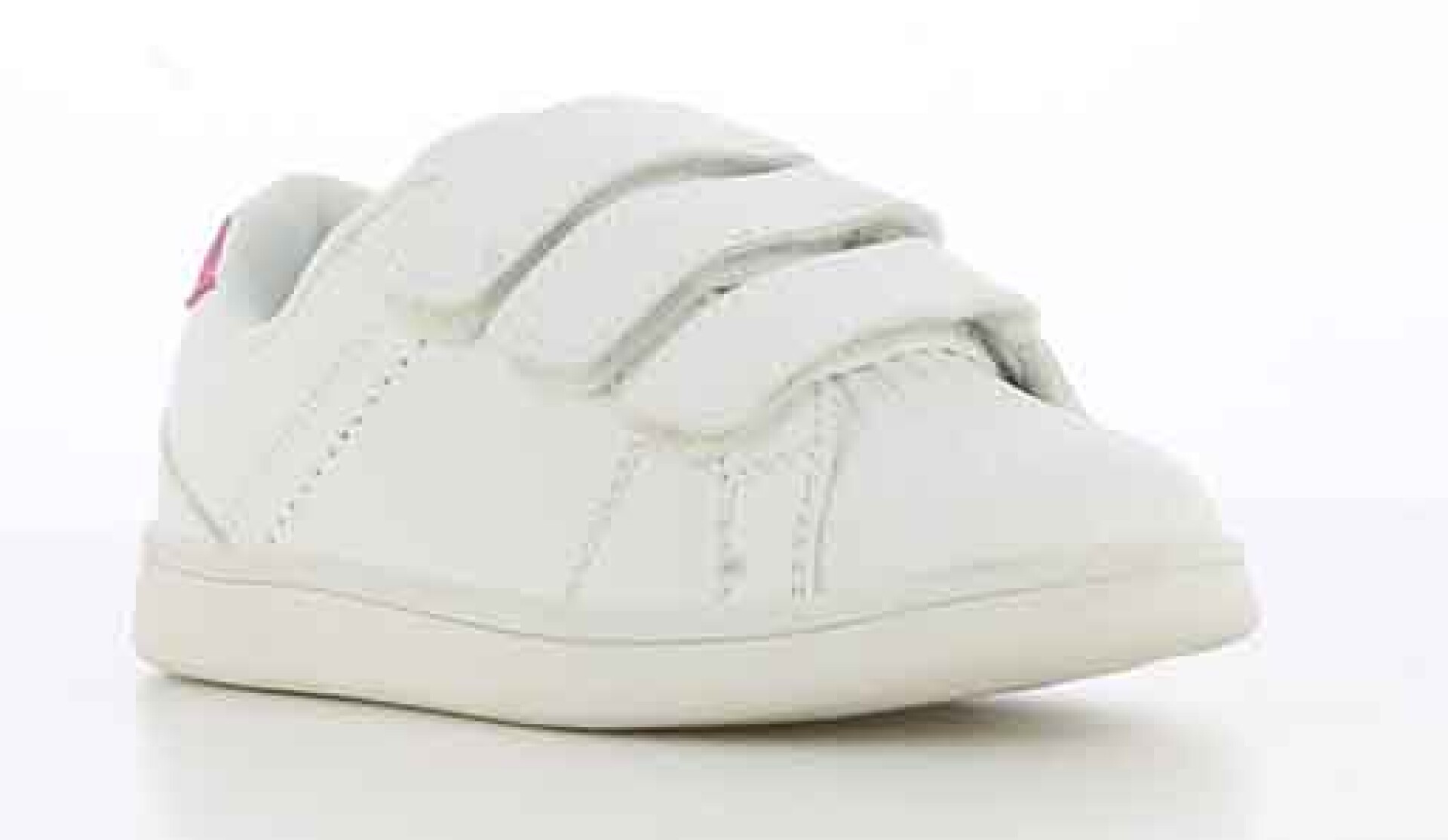 Championes Unisex Boomerang Velcro - Blanco - Fucsia 