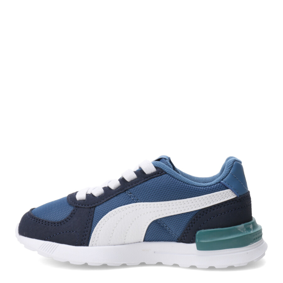 Championes de Niños Puma Graviton AC Azul Marino - Blanco - Verde