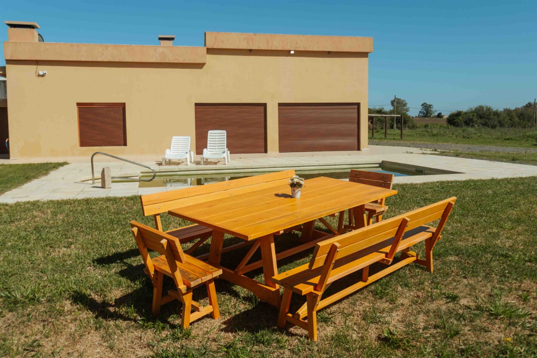 Juego de comedor exterior 