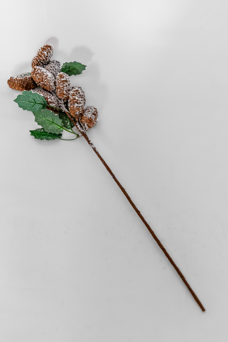 Deco Navidad Rama Muérdago Y Piñas - Color Unico 