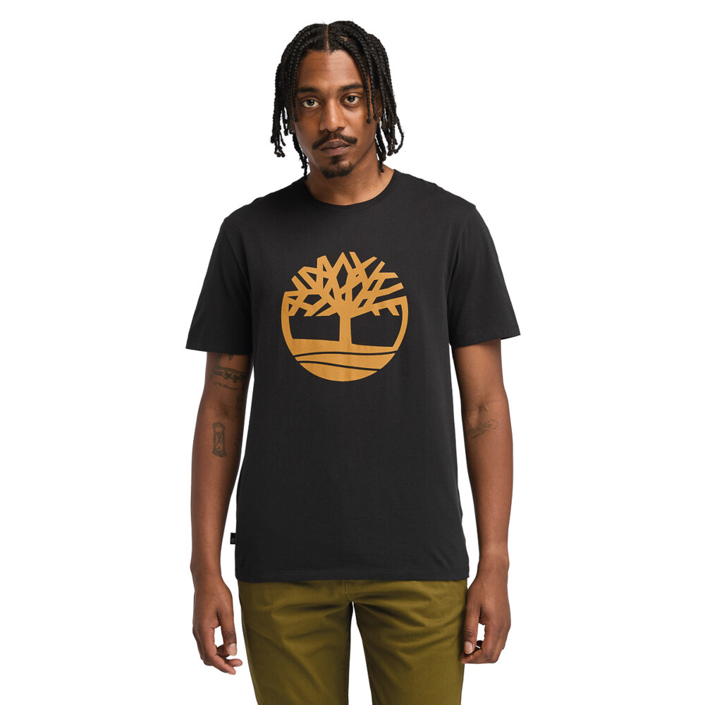 Polo US Tree Logo Short Sleeve Tee Hombre Black-Wheat Boot