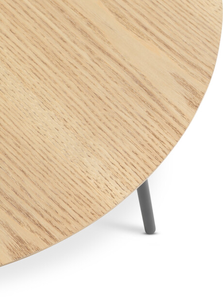 Mesa auxiliar NYBO Ø55 color roble/negro Mesa auxiliar NYBO Ø55 color roble/negro