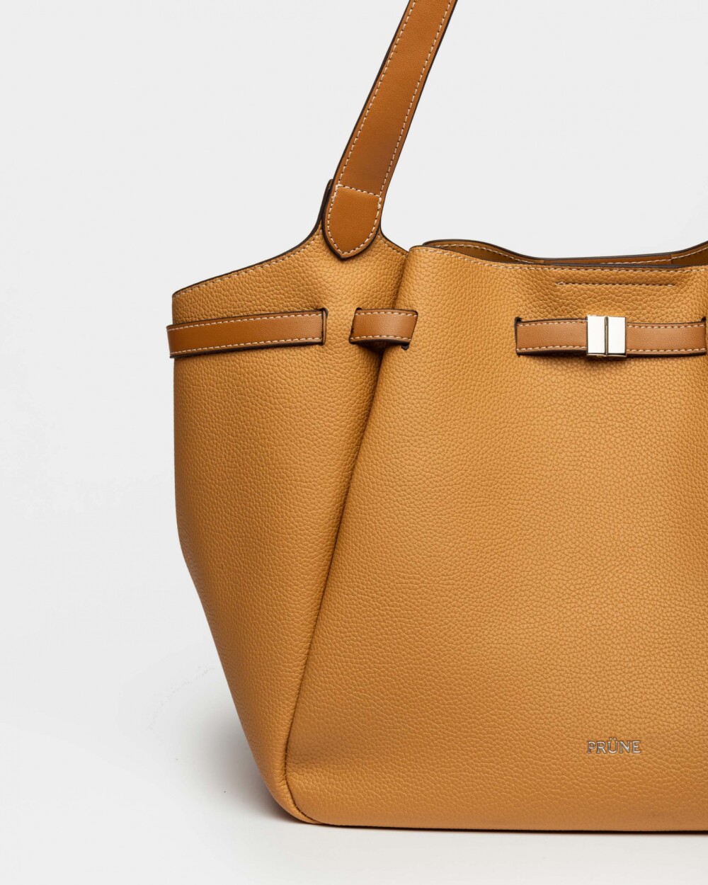 Bolso Marble en efecto cuero graneado Cuoio