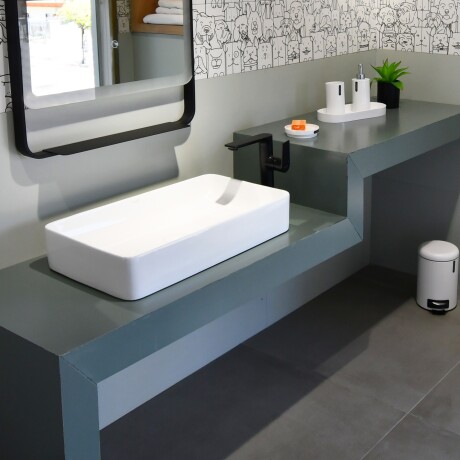 GRIFERIA LAVATORIO MONOCOMANDO NEGRO MATE LINEA AGORA BAÑO NEGRO