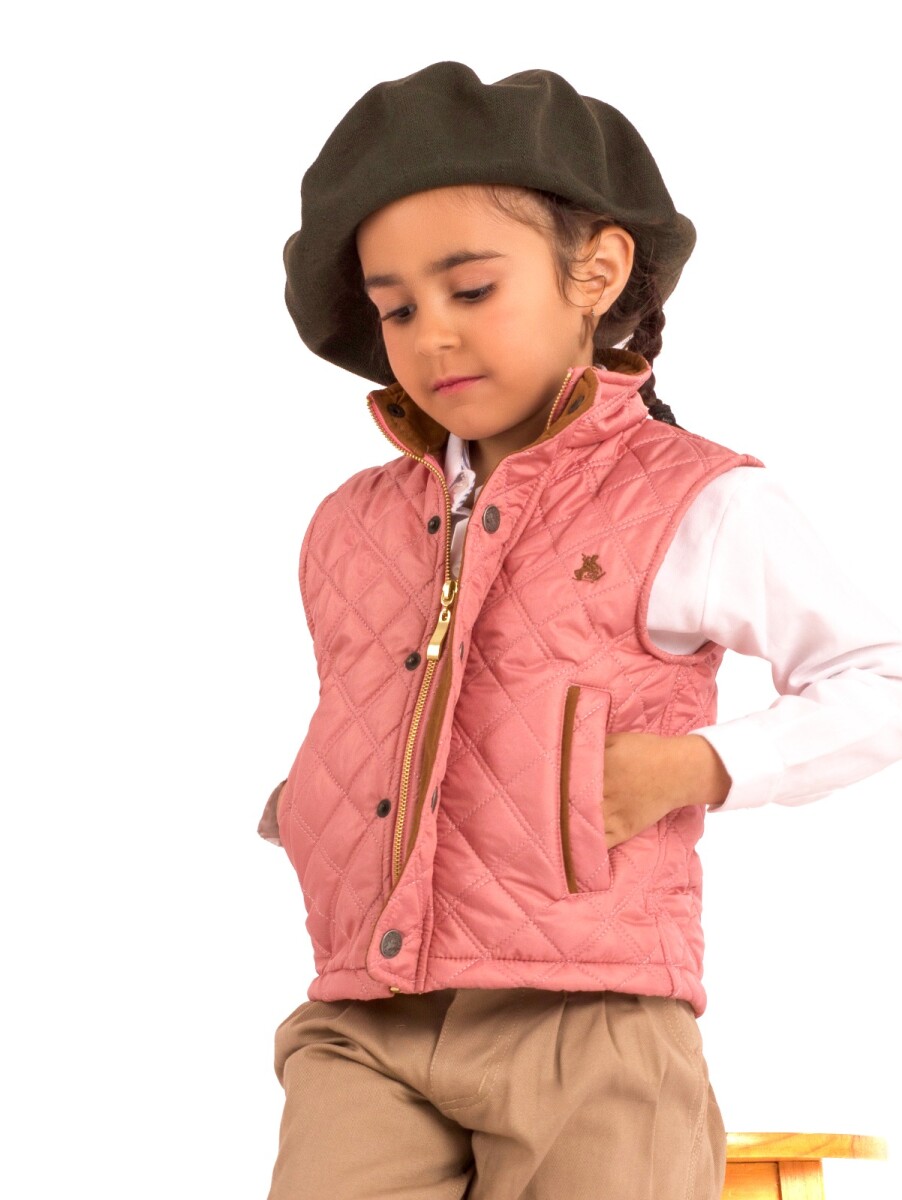 Chaleco Capitoneado de niño - Rosa 