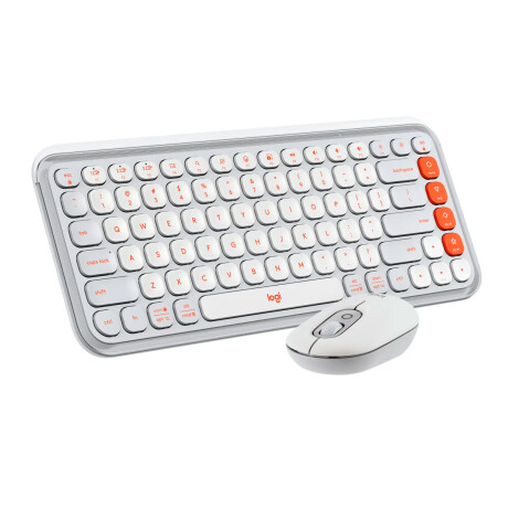 Combo Teclado y Mouse Inalám Logitech POP Icon 920-013055 WH Combo Teclado y Mouse Inalám Logitech POP Icon 920-013055 WH