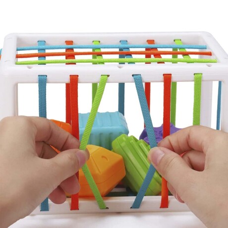 Juego Caja Didáctica Estimulación Motriz +14 Pz Bebé Huanger Multicolor