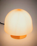 Lámpara de mesa Reig de cristal naranja