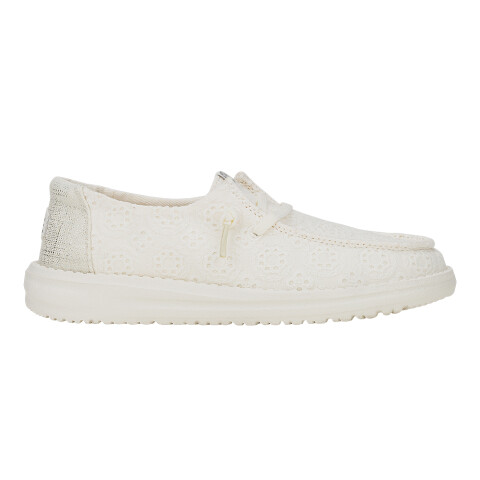 Wendy Y Eyelet Lace - Niños White