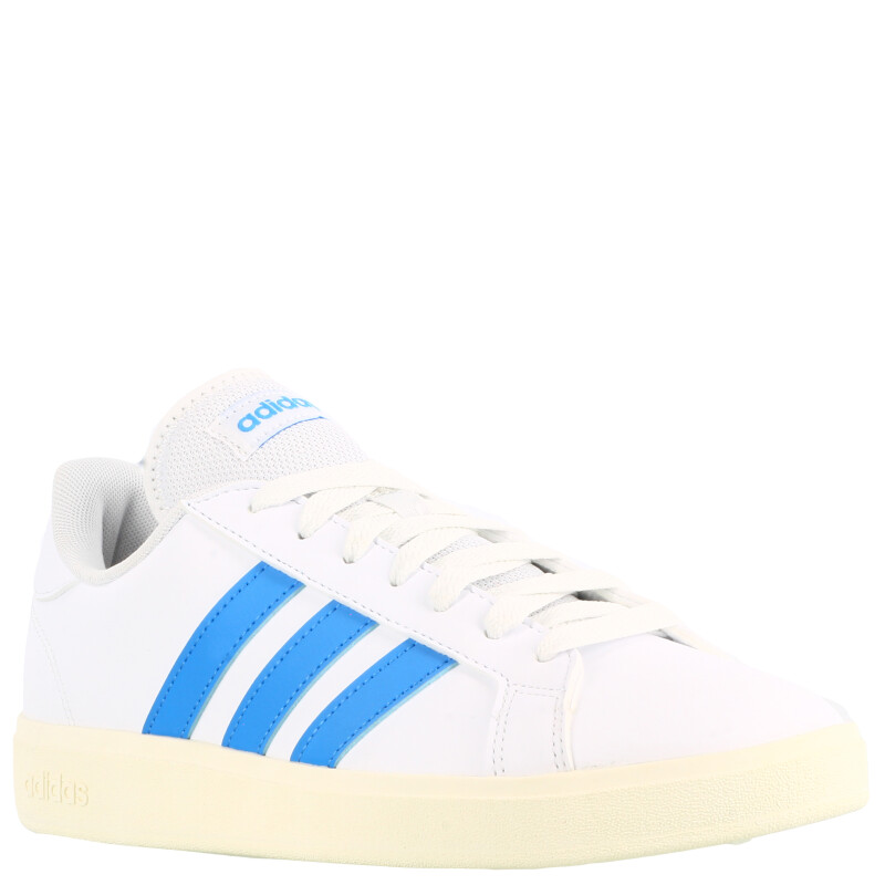 Championes de Hombre Adidas Grand Court Base 2.0 Blanco - Azul
