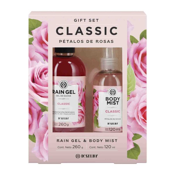 Set de Regalo Classic Body Mist 120 ml + Gel de Ducha 260 g - Rain Gel Set de Regalo Classic Body Mist 120 ml + Gel de Ducha 260 g - Rain Gel