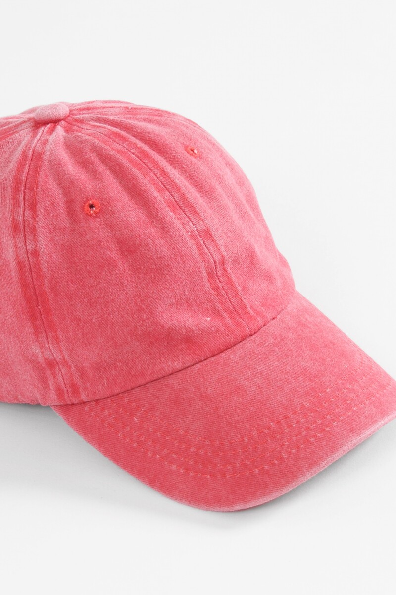 Cap washed rojo