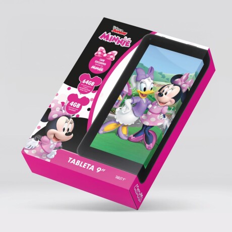 Tablet Multilaser 9" Disney Minnie 64GB 4GB Android 13 NEGRO-ROSA