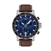 Reloj Tissot Supersport Chrono para hombre de cuero marrón T1256171604100 Azul