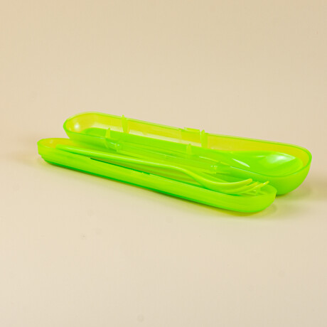 Cubiertos con estuche Verde
