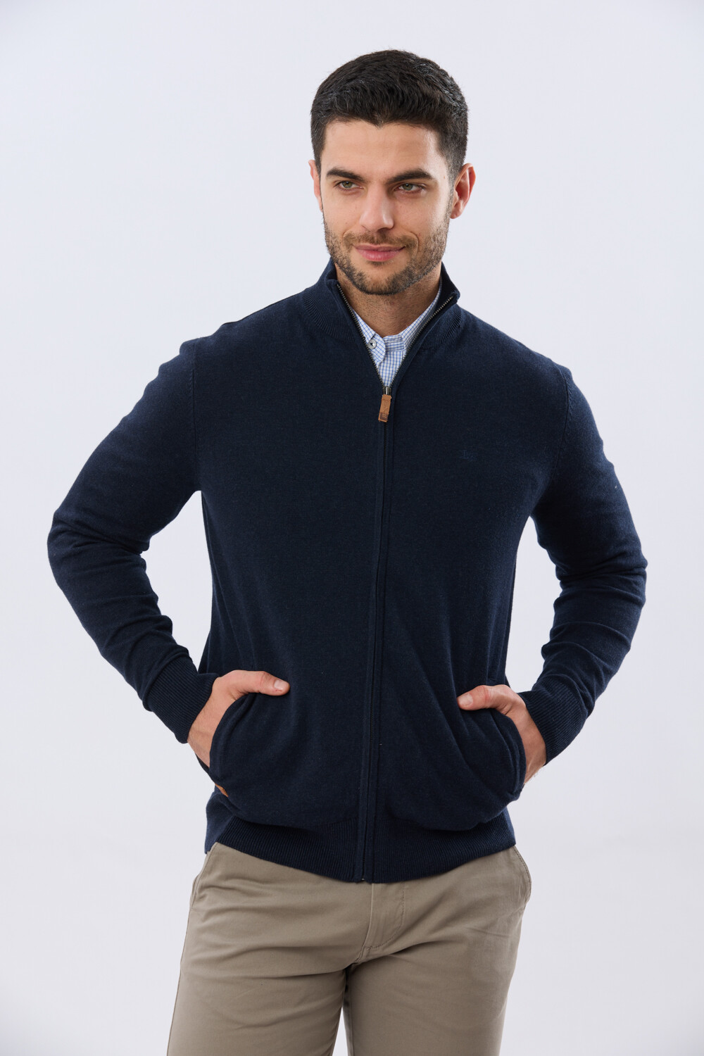 CAMPERA TEJIDA Azul