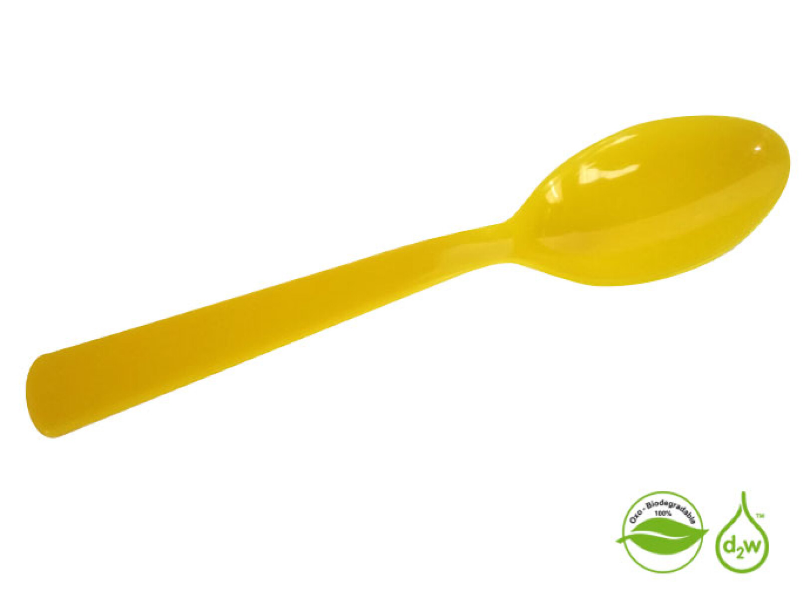 Cuchara Biodegradable x10 Unidades - Amarillo 