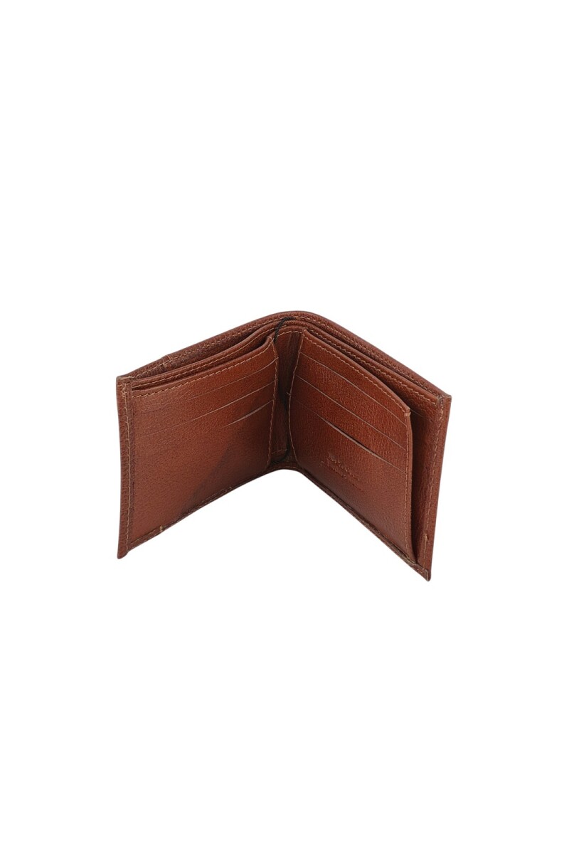 Billetera con triple tarjetero Marrón