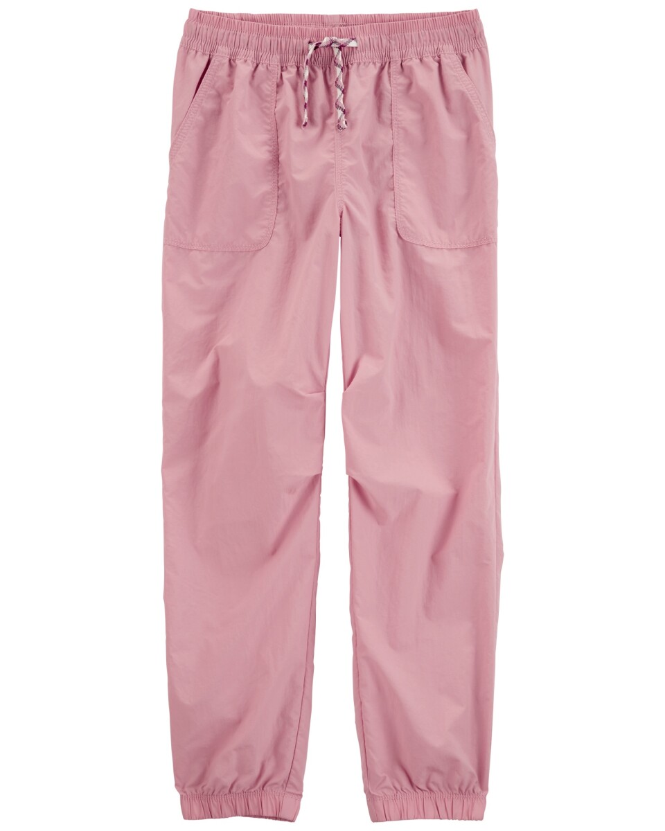 Pantalón deportivo de nylon, rosado 