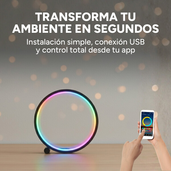 Aro Led Rgb Escritorio Gamer Celular Inalambrico Calidad Aro Led Rgb Escritorio Gamer Celular Inalambrico Calidad